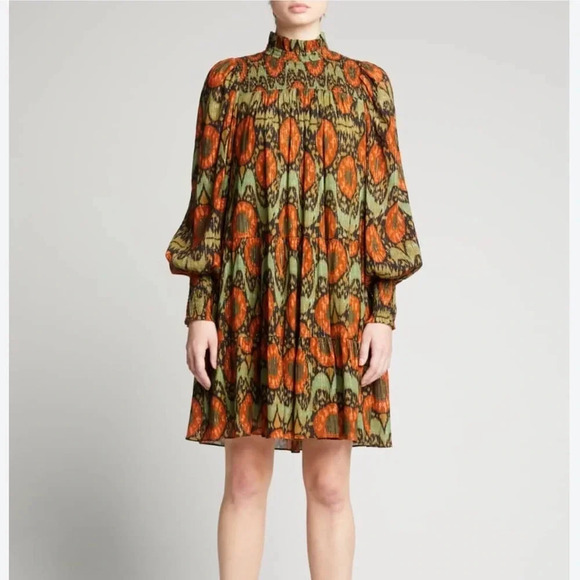 Ulla Johnson Kamila Dress Nocturne Multi 2 NWT Bohemian Contemporary Fall Chic - Picture 1 of 8